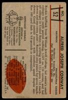 1953 Bowman #52 Al Conway Very Good 