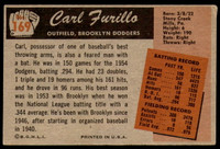 1955 Bowman #169 Carl Furillo Very Good  ID: 241043