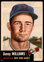 1953 Topps #120 Davey Williams G-VG 