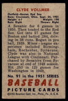 1951 Bowman #91 Clyde Vollmer Excellent  ID: 209889