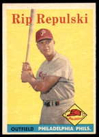 1958 Topps #14 Rip Repulski Ex-Mint  ID: 221195