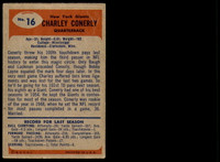 1955 Bowman #16 Charley Conerly Very Good  ID: 236066