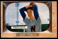 1955 Bowman #14 Gus Keriazakos Ex-Mint RC Rookie  ID: 210242