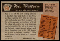 1955 Bowman #141 Wes Westrum Excellent+ 