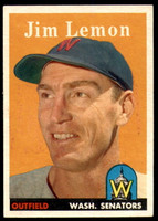 1958 Topps #15 Jim Lemon Excellent+  ID: 242296