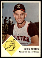 1963 Fleer #17 Norm Siebern Excellent+  ID: 228258