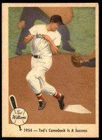 1959 Fleer Ted Williams #53 1954 - Ted's Comeback Is A Success Excellent+  ID: 202451