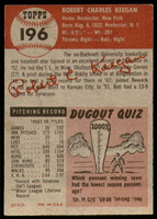 1953 Topps #196 Bob Keegan Very Good RC Rookie  ID: 237279