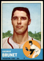 1963 Topps #538 George Brunet Excellent+  ID: 214255