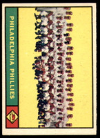 1961 Topps #491 Phillies Team Ex-Mint  ID: 202345