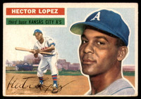 1956 Topps #16 Hector Lopez UER VG-EX RC Rookie 