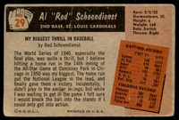 1955 Bowman #29 Red Schoendienst G-VG  ID: 224629