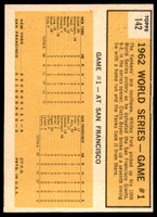1963 Topps #142 World Series Game 1 Yanks' Ford Wins Series Opener Ex-Mint  ID: 236587