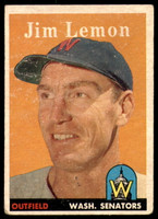 1958 Topps #15 Jim Lemon Excellent  ID: 221197