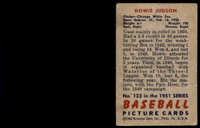 1951 Bowman #123 Howie Judson Very Good 