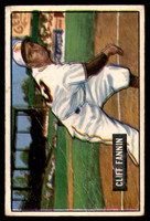 1951 Bowman #244 Cliff Fannin Very Good  ID: 227137