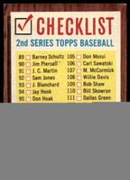 1962 Topps #98 Checklist 89-176 Excellent+  ID: 236361
