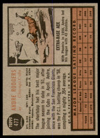1962 Topps #477 Andre Rodgers Excellent+  ID: 235112