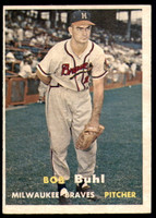 1957 Topps #127 Bob Buhl Excellent+  ID: 240533