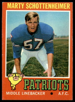 1971 Topps #   3 Marty Schottenheimer Excellent+ RC Rookie  ID: 225716