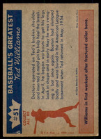 1959 Fleer Ted Williams #51 May 16, 1954 Ted Is Patched Up Excellent+  ID: 235192