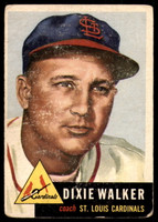1953 Topps #190 Dixie Walker CO G-VG  ID: 219322