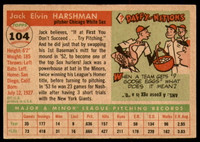 1955 Topps #104 Jack Harshman Excellent+ 