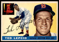 1955 Topps #128 Ted Lepcio Excellent+  ID: 228067