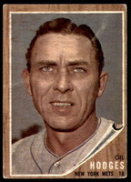 1962 Topps #85 Gil Hodges Very Good  ID: 215271