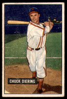 1951 Bowman #158 Chuck Diering G-VG 
