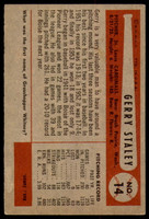 1954 Bowman #14 Jerry Staley Excellent  ID: 237639