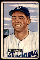 1951 Bowman #153 Rex Barney G-VG 