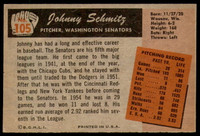 1955 Bowman #105 Johnny Schmitz Excellent+  ID: 214612