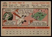 1956 Topps #112 Dee Fondy Excellent  ID: 236900
