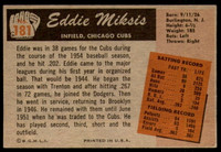 1955 Bowman #181 Eddie Miksis Excellent+ 