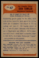 1955 Bowman #47 Dan Towler Excellent  ID: 227975