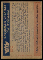 1959 Fleer Ted Williams #41 1950 - Ted Recovers VG-EX 