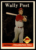 1958 Topps #387 Wally Post Excellent+  ID: 221662