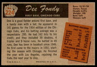 1955 Bowman #224 Dee Fondy Excellent+ 