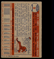 1957 Topps #9 Johnny Temple UER Very Good  ID: 228629