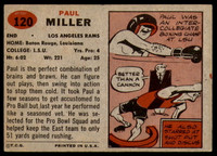 1957 Topps #120 Paul Miller DP Excellent+ RC Rookie 