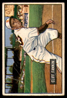 1951 Bowman #244 Cliff Fannin Good  ID: 227139