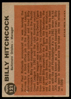 1962 Topps #121 Billy Hitchcock MG Excellent+  ID: 227409