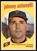1959 Topps #377 Johnny Antonelli Excellent+  ID: 230740
