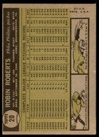 1961 Topps #20 Robin Roberts Very Good  ID: 241265
