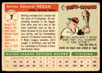 1955 Topps #7 Jim Hegan Very Good  ID: 219793