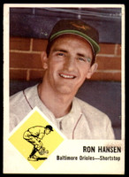 1963 Fleer #2 Ron Hansen Very Good  ID: 232635