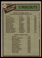 1979 Topps #417 Nolan Ryan/Walter Johnson ATL NM-Mint  ID: 216764