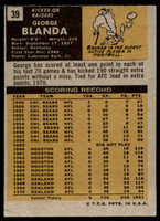 1971 Topps # 39 George Blanda Very Good  ID: 225725