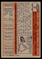 1957 Topps #6 Hector Lopez UER Very Good  ID: 223184